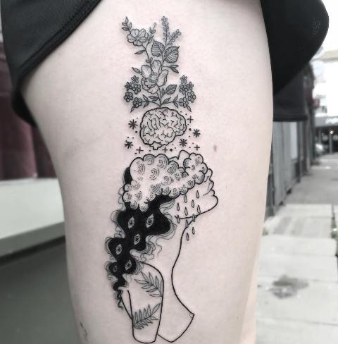 Gorgeous-Black-Cloud-Mental-Health-Tattoo
