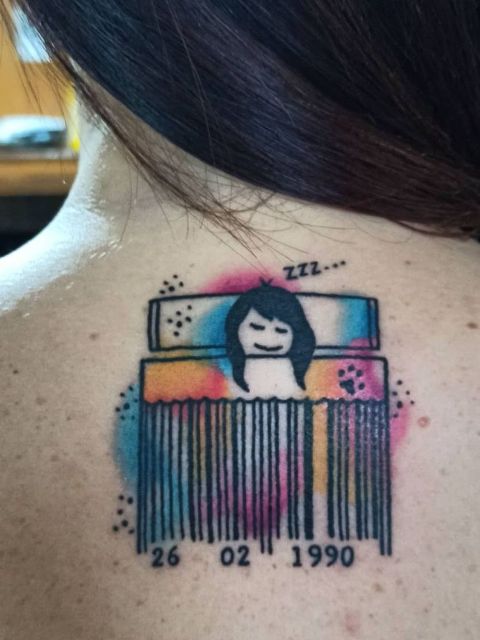 Wonderful-Cute-Barcode-Tattoo 