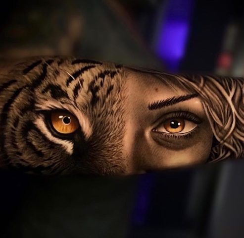 11.-Wonderful-Artsy-Unique-3D-Tattoo-On-Arm 