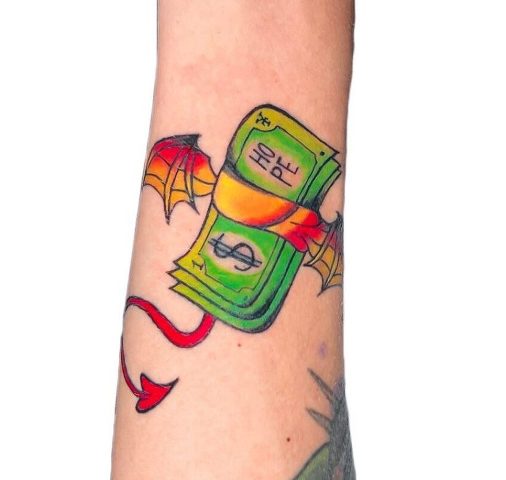 Fabulous-Green-Money-Tattoo 