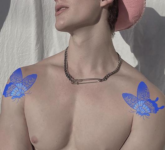 Wonderful-Butterfly-Shoulder-Tattoo-For-Guys 