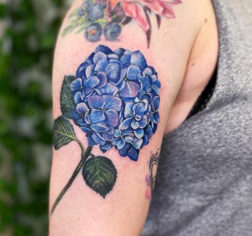 Wonderful-Hydrangea-Tattoo-Art 