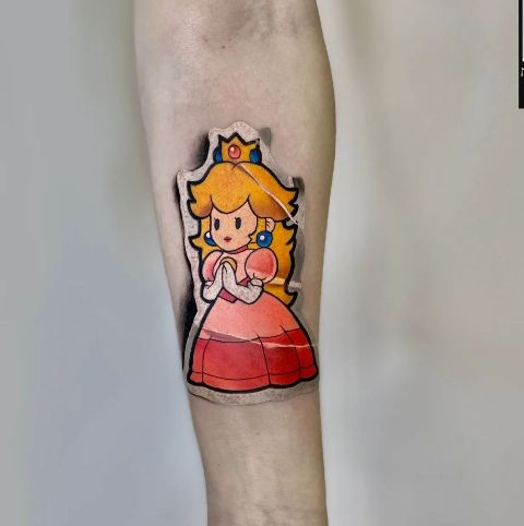 20.-Amazing-Peach-Cartoon-3D-Tattoo 