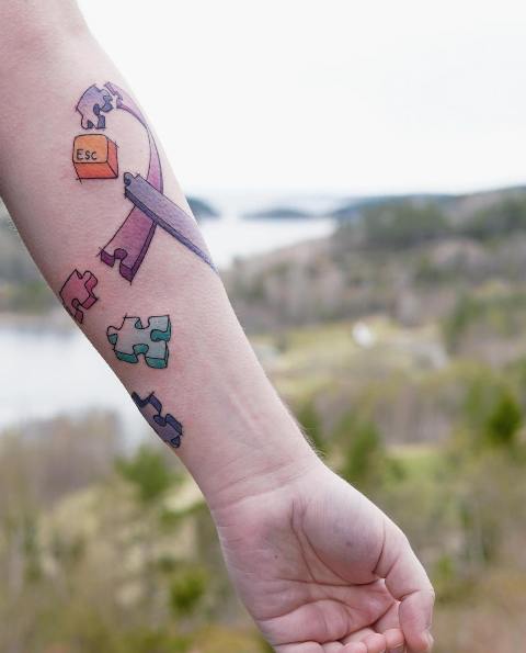 Gorgeous-Funny-Ghost-Mental-Health-Tattoo
