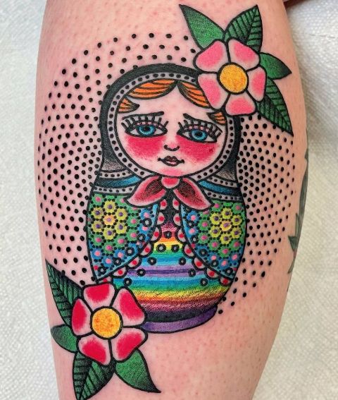 Lovely-Rainbow-Matryoshka-Tattoo
