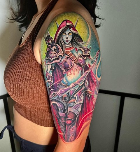 Amazing-Artsy-Colorful-Chicano-Tattoo 