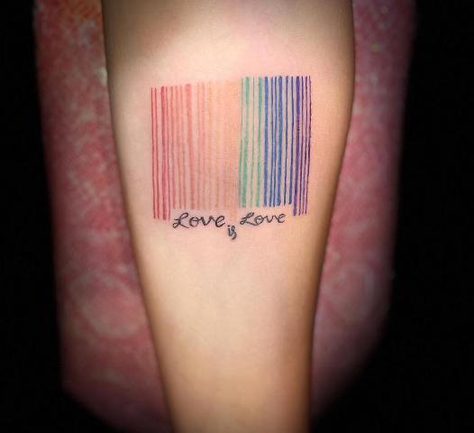 Wonderful-Pride-Themed-Barcode-Tattoo 