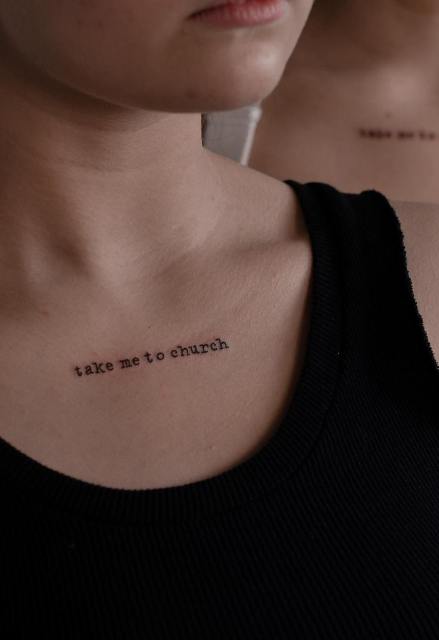 Wonderful-Small-Chest-Word-Tattoo-For-Girls 