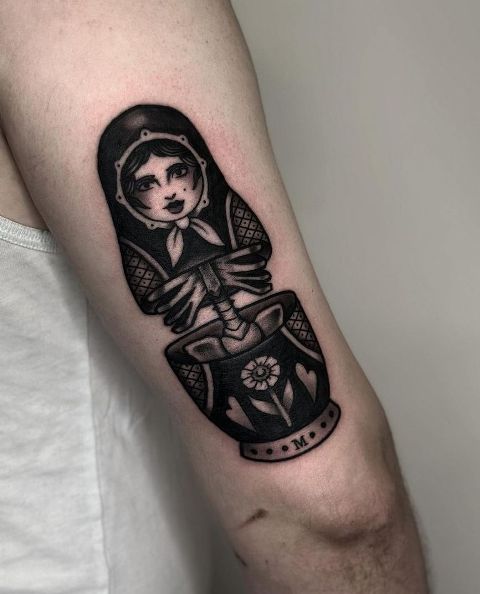 Lovely-Floral-Matryoshka-Tattoo
