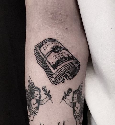 Wonderful-Small-Money-Tattoo 