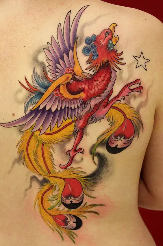 Gorgeous-Classic-Phoenix-Shoulder-Tattoo 